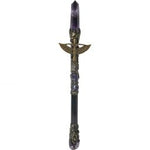 Magick Wand - Amethyst Point w/ Gold Isis