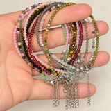4mm Faceted Gemstone Bead Bracelets – Adjustable
