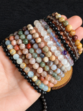 6 mm Gemstone Stretch Bracelets — Choose Your Favorite ✨