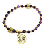 Amethyst - Tree of Life Anklet