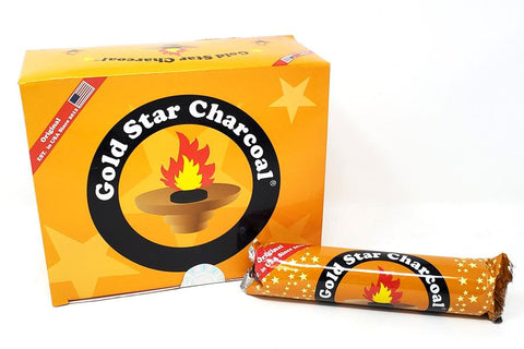 GOLD STAR Charcoal 33MM Red Foil (10 Tablets ea)