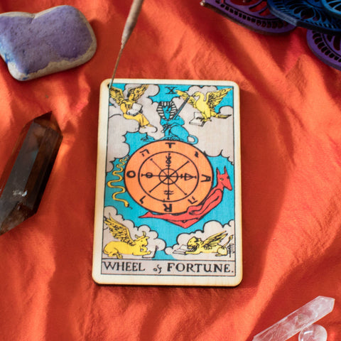 Tarot - 10 - Wheel of Fortune Incense Burner